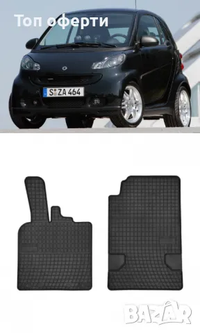 Гумени стелки Frogum съвместими с Smart ForTwo II (2007-2014), снимка 5 - Аксесоари и консумативи - 48522420