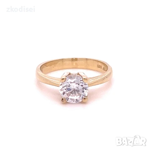 Златен дамски пръстен 3,79гр. 14кр. проба:585 размер:54 модел:32959-2