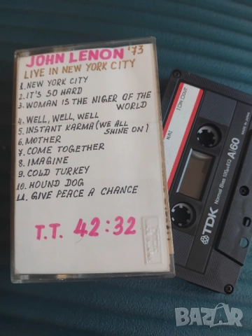 John Lennon - Live in New York City'73 - аудио касета музика