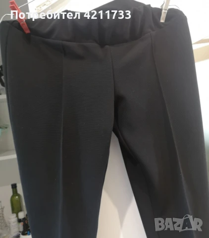 черен дамски елегантен панталон размер НОВО, снимка 2 - Панталони - 50796923