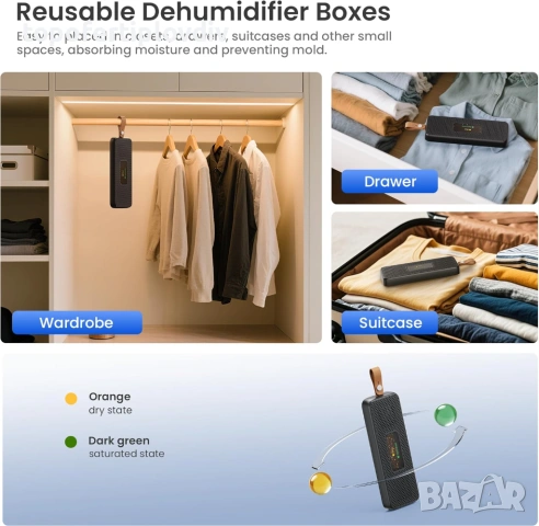 Влагоабсорбатор Nova Livin 2L,Гаранция, снимка 6 - Влагоабсорбатори и влагоуловители - 53537824