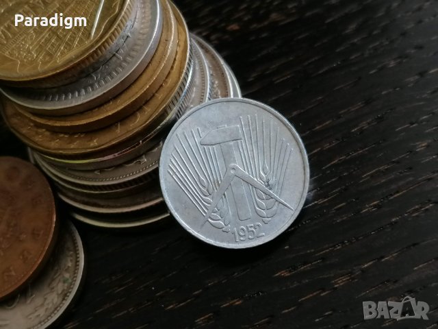 Монета - Германия - 5 пфенига | 1952г.; серия А, снимка 2 - Нумизматика и бонистика - 28600350