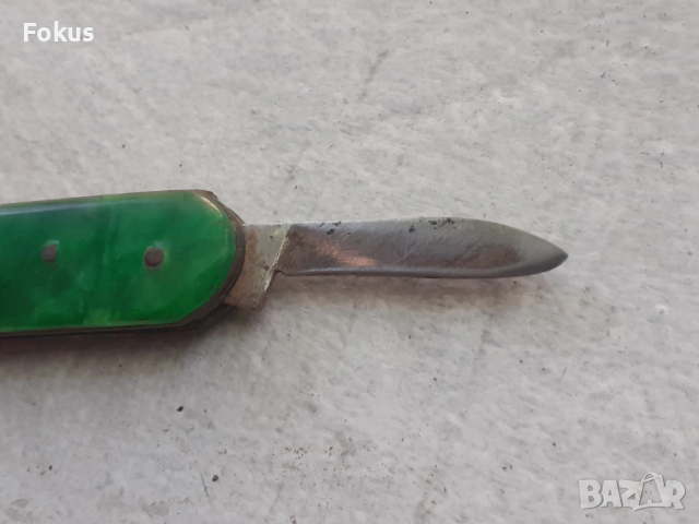 Стар малък нож ножка джобно - ножче сърп и чук ВТ, снимка 6 - Антикварни и старинни предмети - 53274282