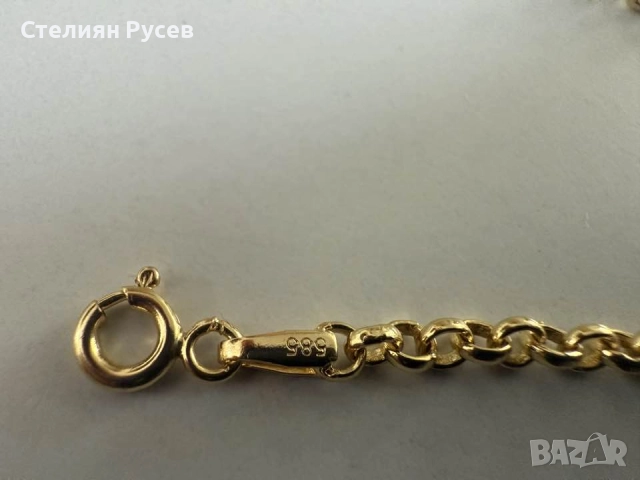 НОВ 8.42гр 55см  златен ланец версаче / златно колие / синджир / ланец / злато / златен / GOLD 585 /, снимка 7 - Колиета, медальони, синджири - 52066276