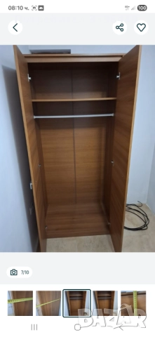 Двукрилен гардероб , снимка 6 - Гардероби - 51627437