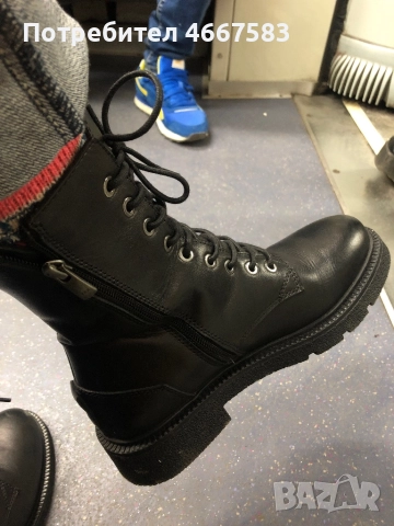 Кожени кубинки класически, снимка 3 - Дамски ботуши - 52639435