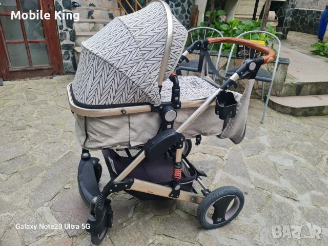 МОНИ Комбинирана количка 3 в 1 GALA Premium BARLEY, снимка 7 - Детски колички - 50577780