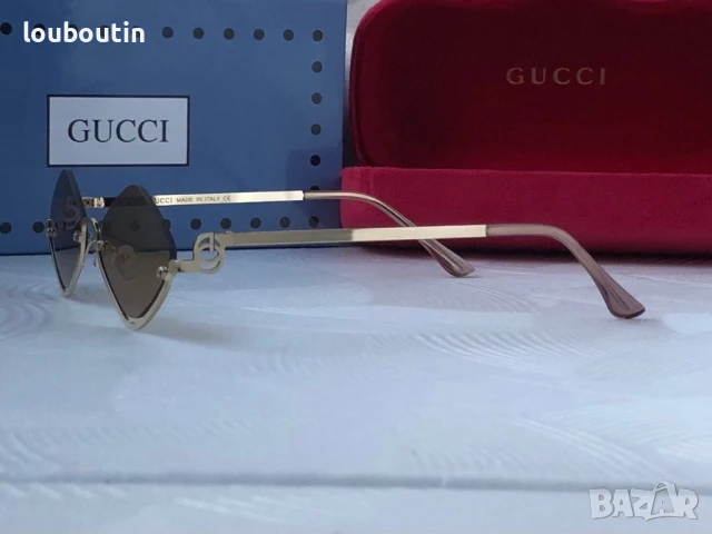 GUCCI дамски слънчеви очила ромб 2 цвята черни кафяви, снимка 16 - Слънчеви и диоптрични очила - 50741381