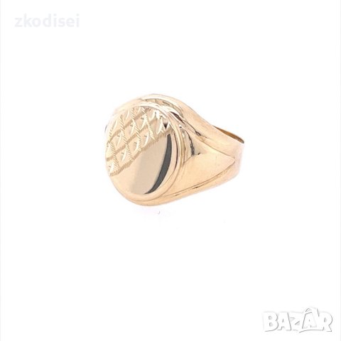 Златен мъжки пръстен 2,42гр. размер:63 14кр. проба:585 модел:21070-5, снимка 1 - Пръстени - 43409055
