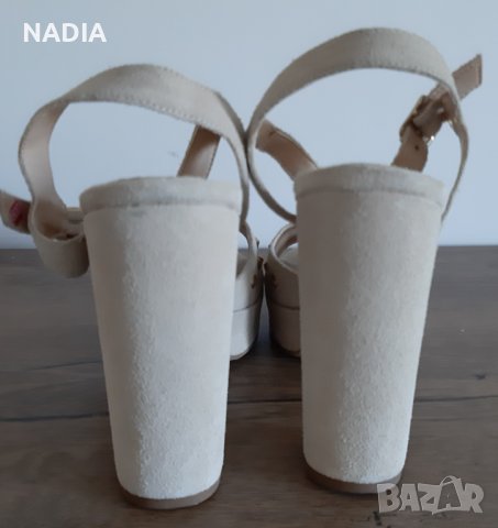 Сандали от велур Zing, снимка 5 - Сандали - 36626060