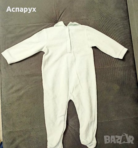 Бебешко плюшено гащеризонче марка Fagottino. За деца 6-9 месеца, снимка 2 - Комплекти за бебе - 43244006