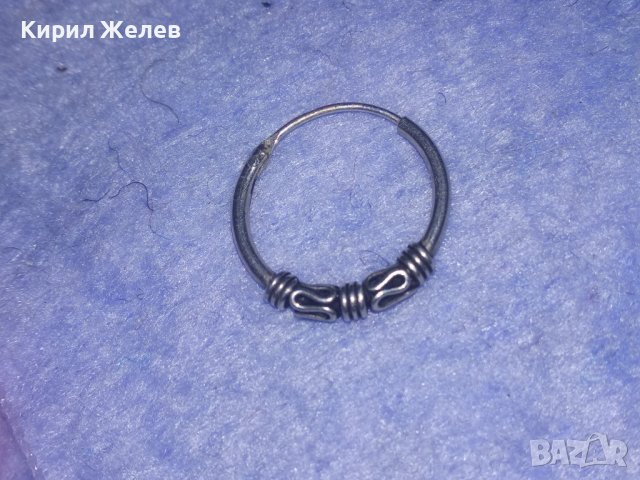 СТАРА КЛАСИЧЕСКИ РЕТРО АРТ СТИЛ СРЕБЪРНА ОБЕЦА ВИСОКА ПРОБА СРЕБРО РЪЧНА ИЗРАБОТКА 26244, снимка 5 - Антикварни и старинни предмети - 40770364