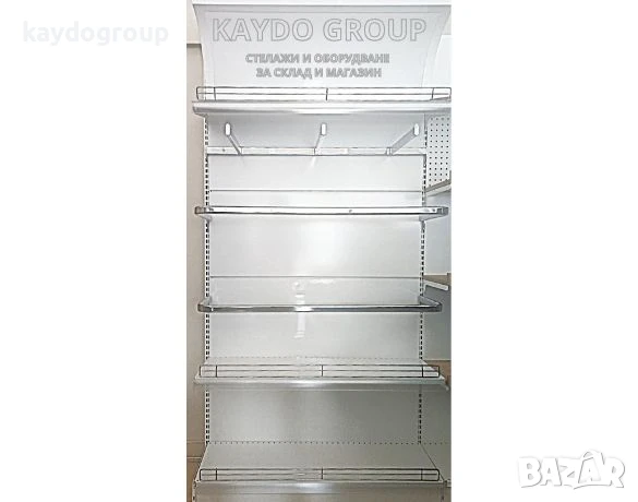 Налични Метални крайстенни и островни стелажи за дрехи и обувки, R-9016 БЯЛ ГЛАНЦ, снимка 4 - Стелажи и щандове - 50655152