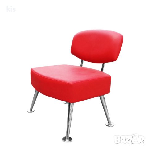 Стол чакалня за фризьорски салон 384 -  червен или син, снимка 2 - Фризьорски столове - 37256622