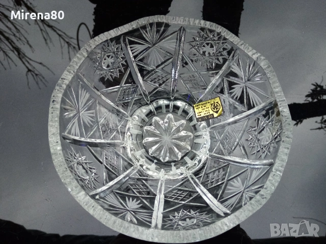Кристална купа - СССР - нова !, снимка 4 - Антикварни и старинни предмети - 53433262