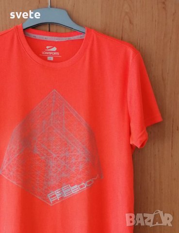 Спортна оранжева тениска , снимка 3 - Тениски - 33182081