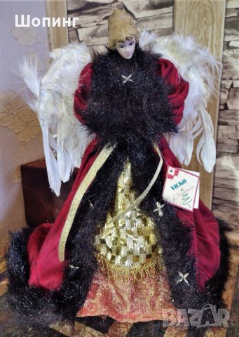 Ангел - връх за елха, статуетка, снимка 2 - Декорация за дома - 39572507