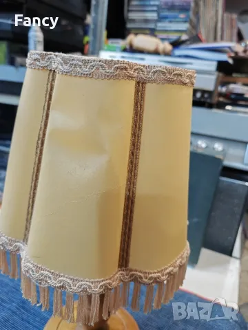 Страхотна дървена настолна лампа, снимка 14 - Настолни лампи - 49225696