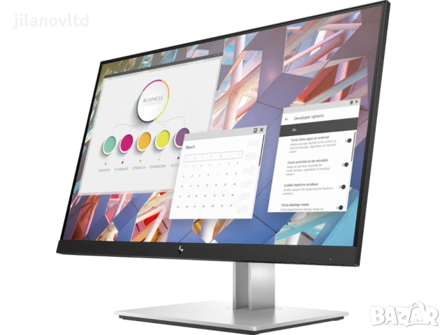 Монитор HP E24 G4 1920x1080 с 12 месеца гаранция, снимка 2 - Монитори - 50896211