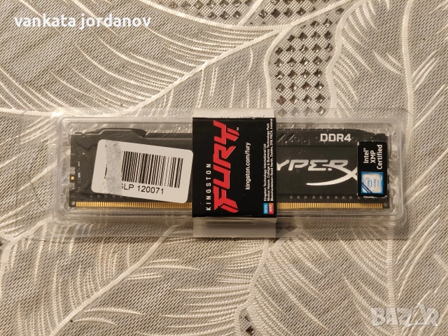 RAM KINGSTON FURY DDR4 8GB 2666MNz, снимка 2 - RAM памет - 53247125