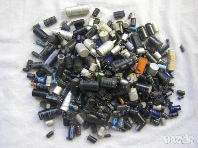 Употребявани електролитни кондензатори един килограм за 3 Евро, снимка 4 - Друга електроника - 47113676