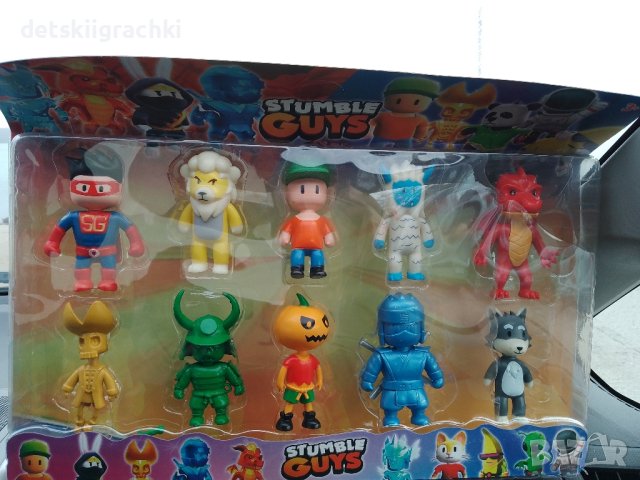 Stumble guys (Стъмбал гайс) - огромен комплект с 10 фигурки , снимка 3 - Фигурки - 43445654