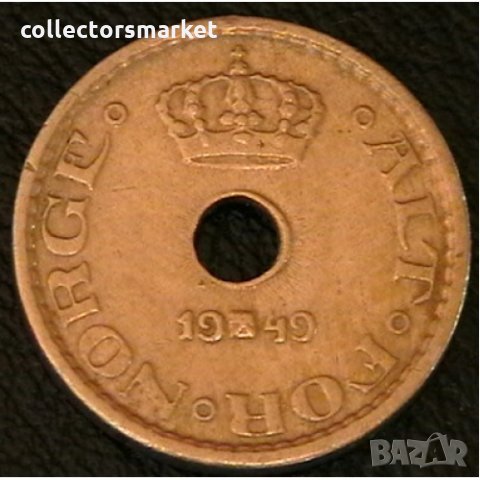 10 йоре 1949, Норвегия, снимка 2 - Нумизматика и бонистика - 28387312
