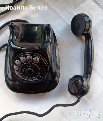 Работещ бакелитов телефон 1963 г. от Телефонен завод Белоградчик, снимка 5 - Антикварни и старинни предмети - 53017960