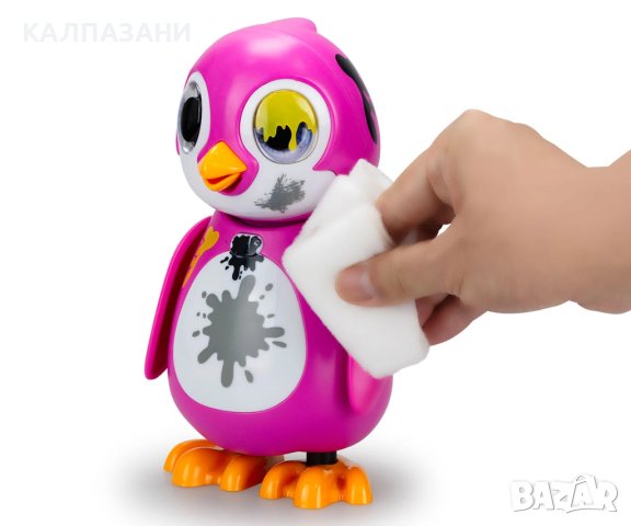 Интерактивен пингвин Silverlit, розов 371000, снимка 4 - Фигурки - 43426613