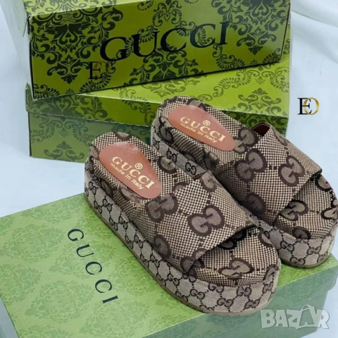 чехли на платформа gucci , снимка 3 - Чехли - 51119380