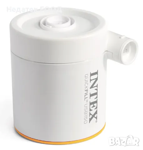 Електрическа помпа за надуване и изпускане на въздух Intex, USB 5V, 11x7.5x11см., снимка 3 - Басейни и аксесоари - 50375586