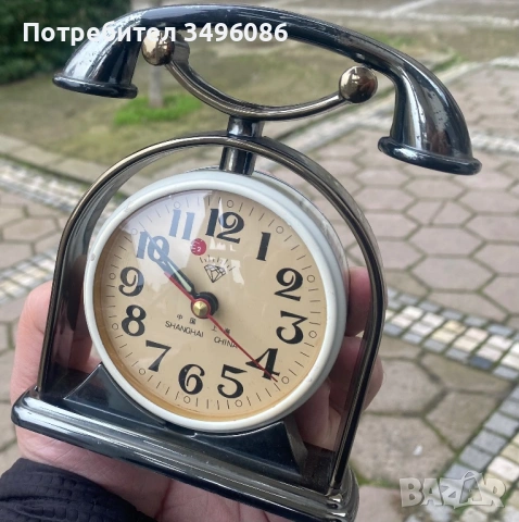 Стар и рядък механичен будилник Шанхайски диамант, снимка 7 - Други ценни предмети - 53249182