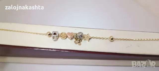 Нова Златна гривна-3,80гр/14кр, снимка 2 - Гривни - 48700461