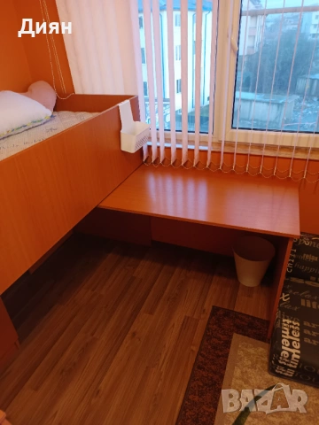 Детско легло с бюро и шкаф 