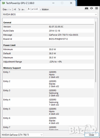 Видео карта NVidia GeForce Palit GTX750Ti StormX OC 2048MB GDDR5 128bit PCI-E, снимка 12 - Видеокарти - 51704562