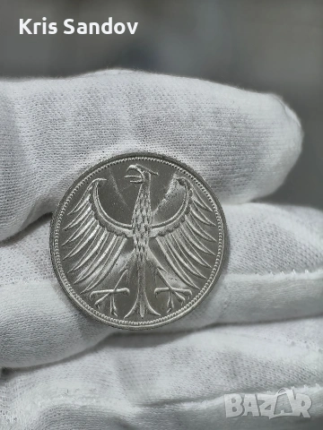 5 Марки 1960г сребро, снимка 2 - Нумизматика и бонистика - 53609315