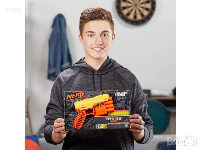 НОВ! Бластер NERF Alpha Strike FANG QS-4, пистолет, 10 стрелички, снимка 6 - Други - 44875212