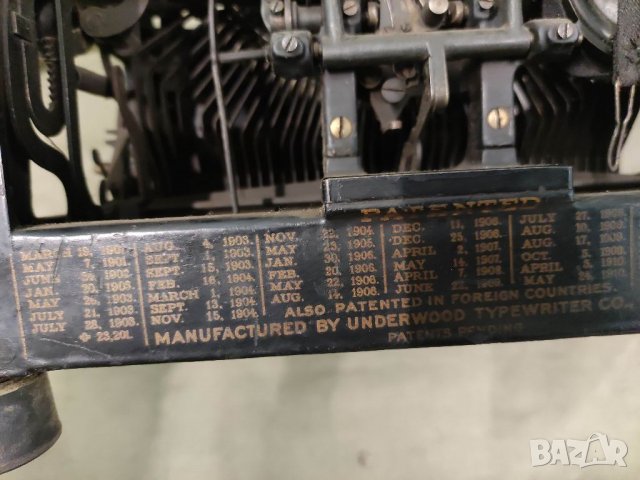 Продавам американска пишеща машина Underwood No. 5, снимка 8 - Антикварни и старинни предмети - 33610508