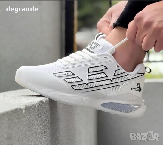 Мъжки маратонки Armani Uktimate C2 бяло и черно 