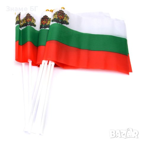 малко знаменце с герб размер 14/21, снимка 2 - Български сувенири - 43766053