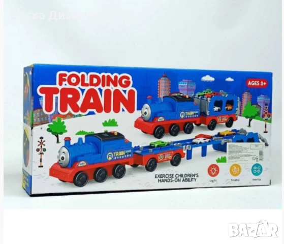 Интерактивно влакче, FOLDING TRAIN, със звук и светлини, снимка 7 - Други - 50634786