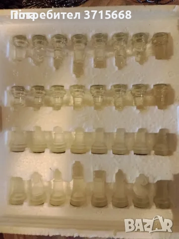 Стилен стъклен шах - малък 20см×20см, снимка 6 - Шах и табла - 52915264