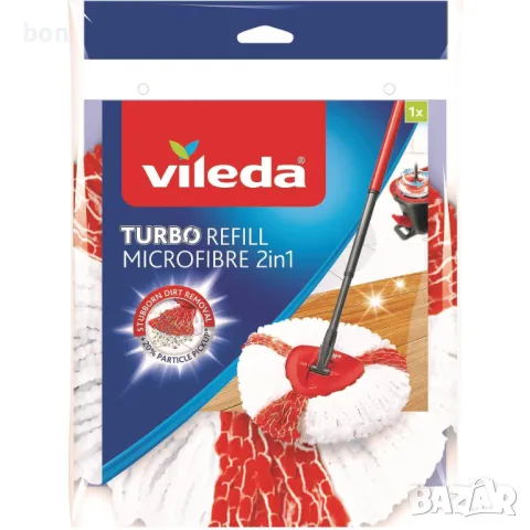 Ресни за моп VILEDA Turbo Refill Microfibre 2in1, снимка 2 - Други стоки за дома - 48442590