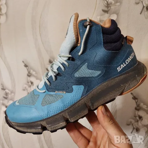 туристически обувки SALOMON PREDICT HIKE MID GTX  Gore-Tex номер 42 2/3, снимка 9 - Спортни обувки - 48787813