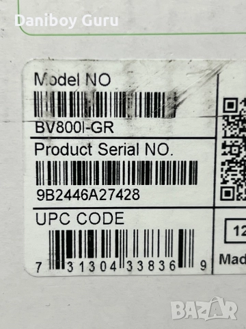UPS APC Back-UPS BV 800VA, BV800I-GR непрекъсваемо токозахранване, снимка 4 - UPS захранвания - 52326058