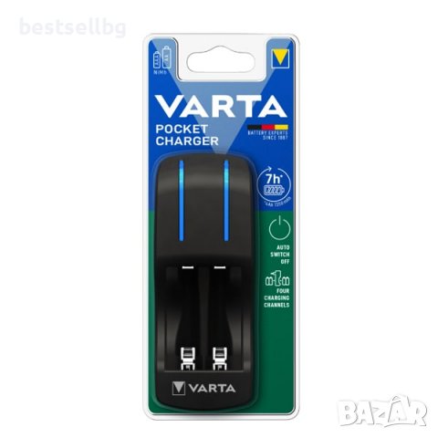 Компактно зарядно устройство VARTA за акумулаторни батерии AA и AAA, снимка 5 - Друга електроника - 37084610