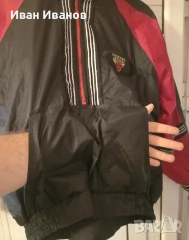 Оригинално ретро двулицево яке на Chicago Bulls, снимка 4 - Баскетбол - 48430492