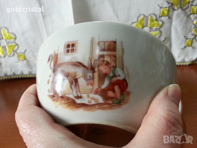 Стар български порцелан детски комплект , снимка 2 - Антикварни и старинни предмети - 40622023