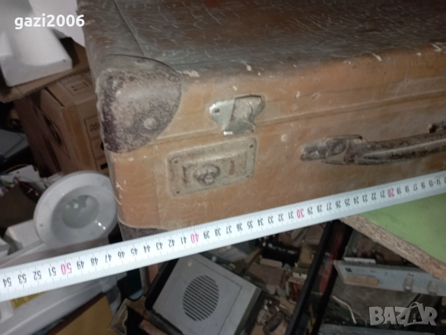 Кожен куфар-Антика, снимка 4 - Антикварни и старинни предмети - 52617079