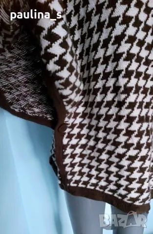 Два броя / Топло пончо тип пуловер / универсален размер , снимка 10 - Блузи с дълъг ръкав и пуловери - 44237207